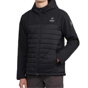 Hurley Men's Black Puffer Jacket